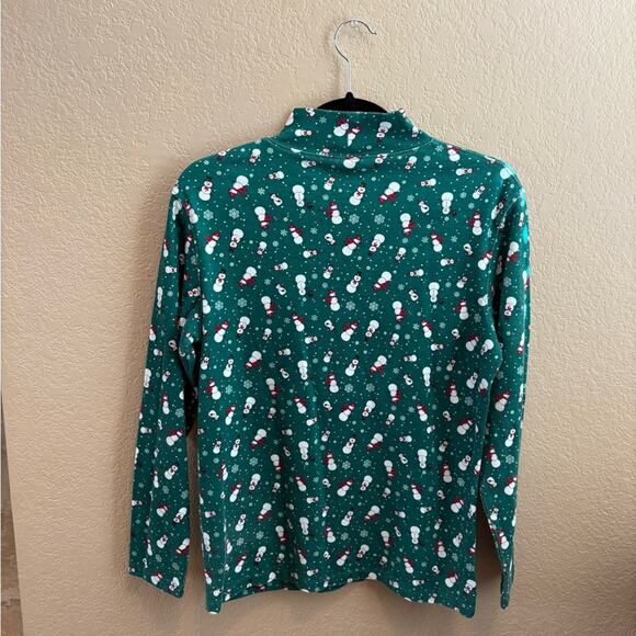 Holiday Christmas snowman mockneck - Picture 5 of 5